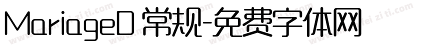 MariageD 常规字体转换